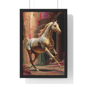 Majestic Horse Vertical Framed Poster | Equestrian Home Decor, Animal Art, Wall Art, Gift for Horse Lovers, Modern Art