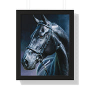 Elegant Horse Art Framed Vertical Poster | Horse Lover Gift, Home Decor, Animal Wall Art, Equestrian Decor, Unique Art Piece