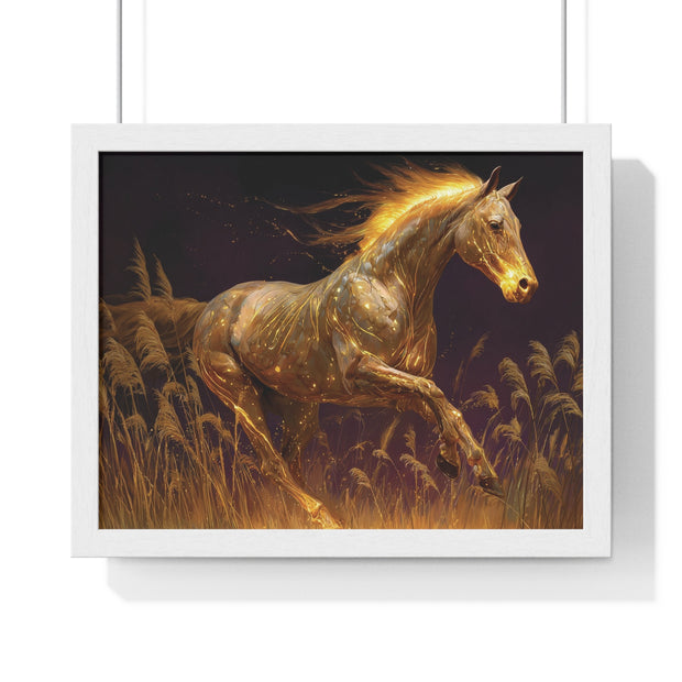Majestic Horse Framed Art Print, Bohemian Home Decor, Horse Lover Gift, Equine Wall Art, Nature Poster, Ranch Decor