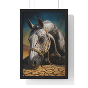 Stunning Horse Art Print, Vertical Framed Poster, Equestrian Decor, Animal Lover Gift, Rustic Home Art, Western Wall Art