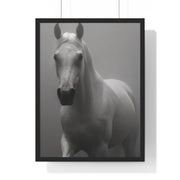 Elegant Equine Wall Art Decor, Black and White Horse Poster, Modern Home Decoration, Animal Lover Gift, Equine Photography Print