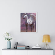 Majestic Winged Horse Wall Art, Fantasy Home Decor, Gift for Animal Lovers, Dreamy Artwork, Enchanted Living Room Accent