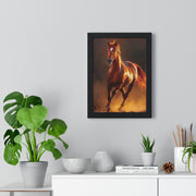 Majestic Horse Framed Poster, Equine Wall Art, Rustic Home Decor, Animal Lover Gift, Equestrian Decor, Farmhouse Wall Art