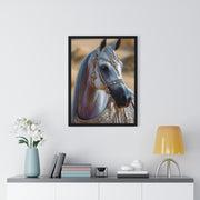 Elegant Horse Framed Art Print, Equine Wall Decor, Horse Lover Gift, Bohemian Home Decor, Nature-Inspired Wall Art