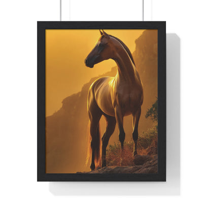 Majestic Horse Wall Art Print, Equestrian Decor, Nature Inspired Home Decor, Gift for Animal Lovers, Framed Artwork