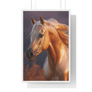 Majestic Horse Framed Poster | Equine Wall Art | Nature Decor | Gift for Horse Lovers | Equestrian Home Decor | Birthday & Housewarming