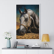 Stunning Horse Art Print, Vertical Framed Poster, Equestrian Decor, Animal Lover Gift, Rustic Home Art, Western Wall Art