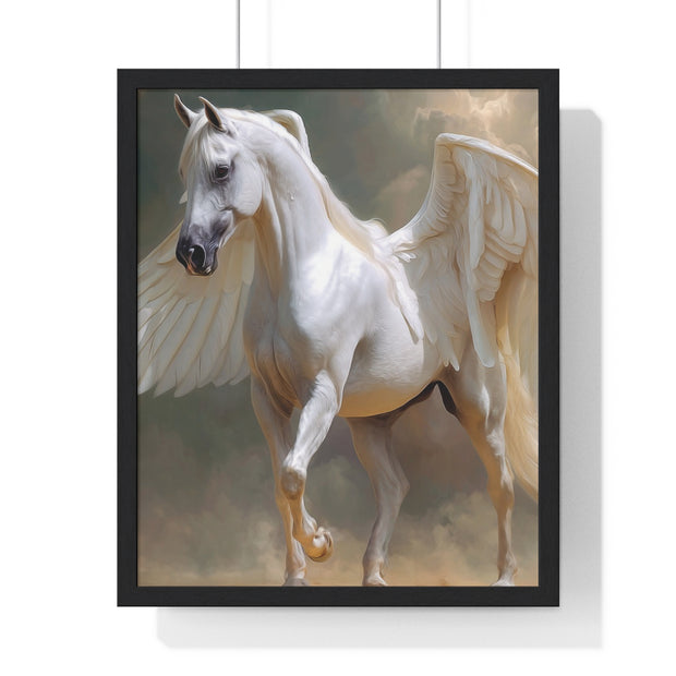 Whimsical Winged Horse Art Print, Fantasy Wall Decor, Fairy Tale Decor, Horse Lovers Gift, Magical Home Accent