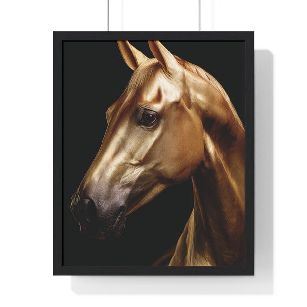 Majestic Horse Framed Wall Art, Equestrian Decor, Equine Art Print, Home Decor Gift, Animal Lovers Wall Hanging