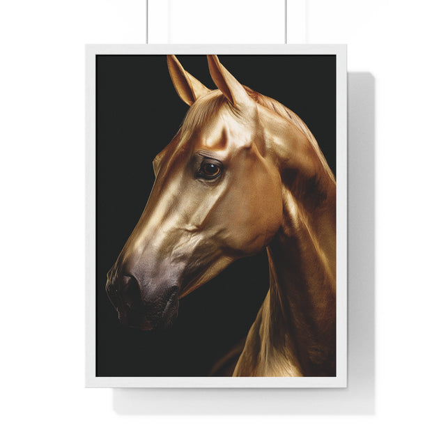 Majestic Horse Framed Wall Art, Equestrian Decor, Equine Art Print, Home Decor Gift, Animal Lovers Wall Hanging