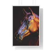 Stunning Horse Wall Art - Vertical Framed Poster, Equestrian Decor, Animal Lover Gift, Home and Office Wall Decor, Unique Art Piece