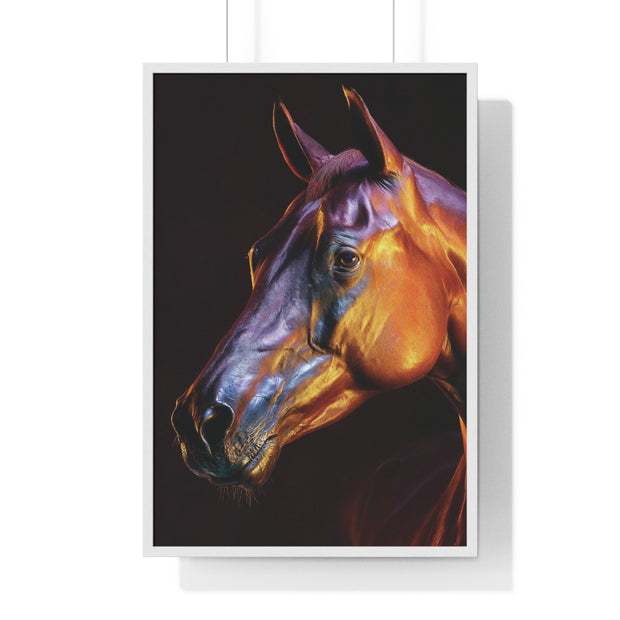 Stunning Horse Wall Art - Vertical Framed Poster, Equestrian Decor, Animal Lover Gift, Home and Office Wall Decor, Unique Art Piece