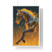 Majestic Horse Framed Art Print | Equestrian Decor, Horse Lover Gift, Wall Art for Home, Unique Horse Artwork, Animal Print