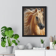 Majestic Horse Art Print - Vertical Framed Poster, Elegant Horse Decor, Nature Wall Art, Animal Lovers Gift, Home & Office Decoration