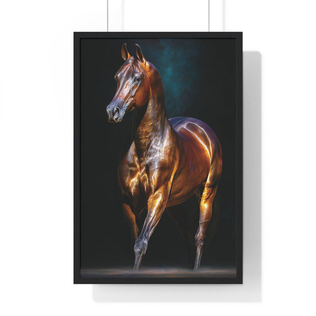 Equine Masterpiece Framed Art Print, Horse Wall Decor, Equestrian Gift, Home Office Art, Equine Enthusiast Decoration