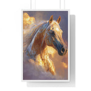 Stunning Horse Artwork Vertical Framed Poster, Horse Lovers Gift, Equestrian Home Decor, Animal Wall Art, Unique Gift Idea