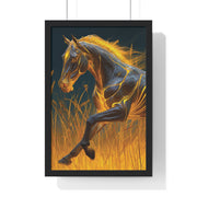 Majestic Horse Framed Art Print | Equestrian Decor, Horse Lover Gift, Wall Art for Home, Unique Horse Artwork, Animal Print