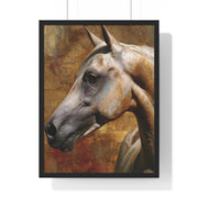 Majestic Horse Vertical Framed Poster | Equine Wall Art, Horse Lover Gift, Rustic Home Decor, Equestrian Art, Animal Print