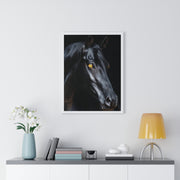 Elegant Horse Portrait Wall Art, Framed Horse Print, Home Decor, Animal Lover Gift, Equine Artwork, Living Room Decoration