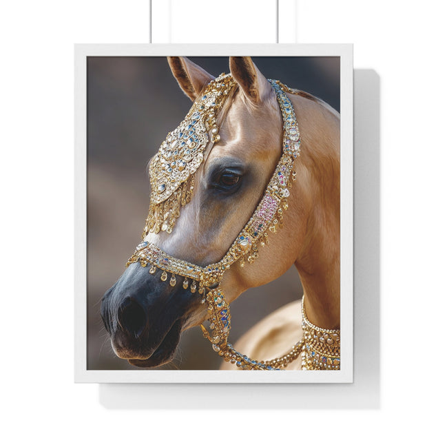 Elegant Horse Framed Wall Art, Equine Decor, Horse Lover Gift, Home Decoration, Nature Art Print
