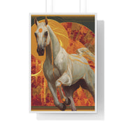 Majestic Horse Art Print, Vertical Framed Poster for Horse Lovers, Equine Wall Decor, Equestrian Gifts, Nature-Inspired Home Art