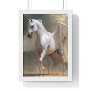 Whimsical Winged Horse Art Print, Fantasy Wall Decor, Fairy Tale Decor, Horse Lovers Gift, Magical Home Accent