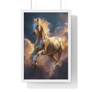 Majestic Horse Framed Poster, Equine Art, Home Decor, Wall Art, Gift for Horse Lovers, Equestrian Decor