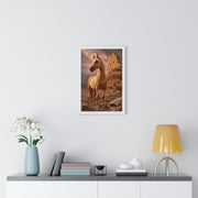 Majestic Horse Wall Art Print, Framed Nature Poster, Home Decor, Equestrian Gift, Western Wall Art