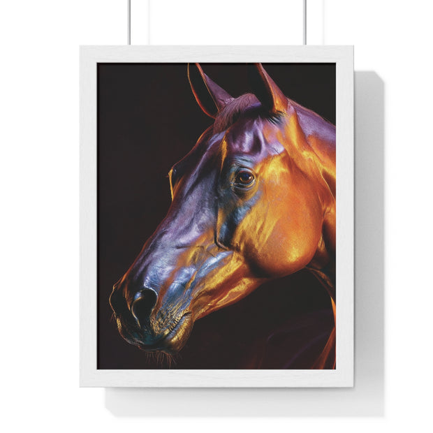 Stunning Horse Wall Art - Vertical Framed Poster, Equestrian Decor, Animal Lover Gift, Home and Office Wall Decor, Unique Art Piece