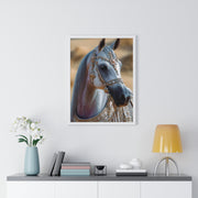 Elegant Horse Framed Art Print, Equine Wall Decor, Horse Lover Gift, Bohemian Home Decor, Nature-Inspired Wall Art