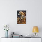 Majestic Horse Framed Art Print - Equestrian Decor, Nature Wall Art, Horse Lover Gift, Home Decoration, Animal Poster