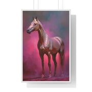 Elegant Horse Wall Art Print, Vertical Framed Poster, Equestrian Decor, Horse Lover Gift, Home Aesthetic, Animal Art