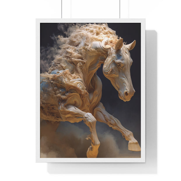 Stunning Horse Art Print, Vertical Framed Poster, Home Decor, Equestrian Gift, Wall Art