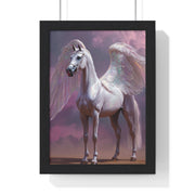 Majestic Winged Horse Wall Art, Fantasy Home Decor, Gift for Animal Lovers, Dreamy Artwork, Enchanted Living Room Accent