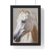 Elegant Horse Portrait Framed Art, Wall Decor, Home Decor, Equestrian Gift, Modern Wall Art