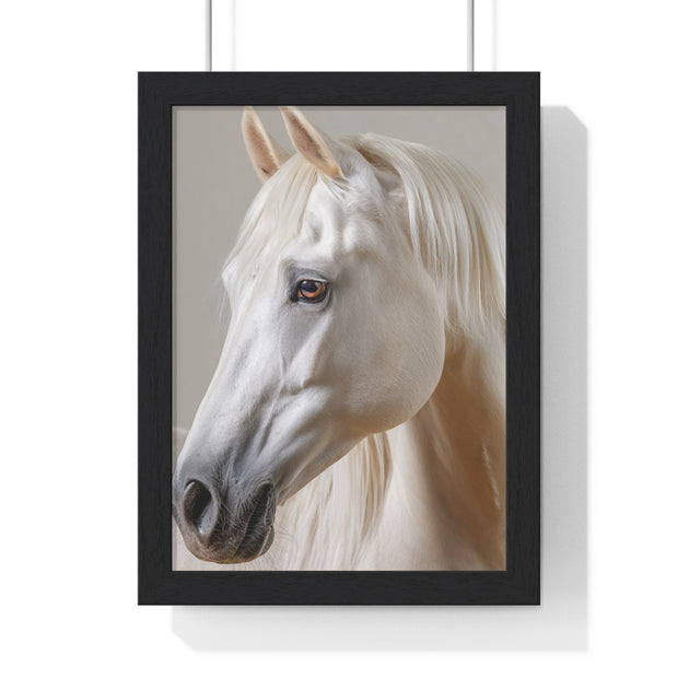 Elegant Horse Portrait Framed Art, Wall Decor, Home Decor, Equestrian Gift, Modern Wall Art
