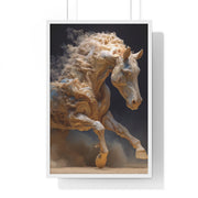 Stunning Horse Art Print, Vertical Framed Poster, Home Decor, Equestrian Gift, Wall Art