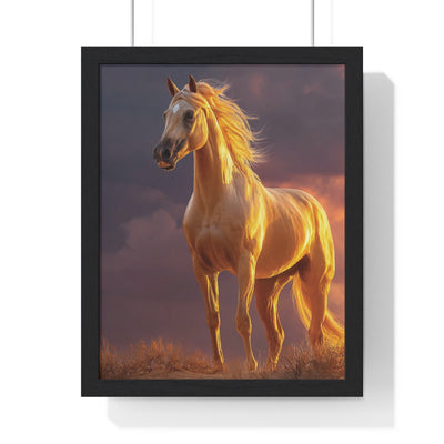 Majestic Horse Vertical Framed Poster, Elegant Horse Artwork for Home Decor, Horse Lover Gift, Wall Art for Animal Enthusiasts, [...]