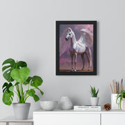 Majestic Winged Horse Wall Art, Fantasy Home Decor, Gift for Animal Lovers, Dreamy Artwork, Enchanted Living Room Accent