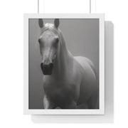 Elegant Equine Wall Art Decor, Black and White Horse Poster, Modern Home Decoration, Animal Lover Gift, Equine Photography Print