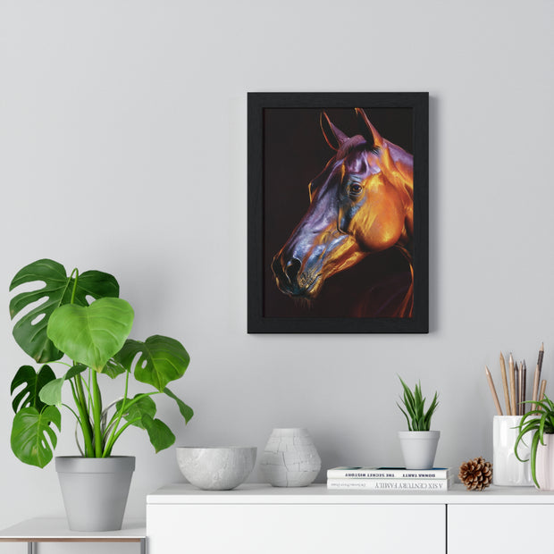 Stunning Horse Wall Art - Vertical Framed Poster, Equestrian Decor, Animal Lover Gift, Home and Office Wall Decor, Unique Art Piece