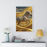 Majestic Horse Framed Poster - Equine Wall Art, Home Decor, Gift for Horse Lovers, Equestrian Art, Nature Inspired Decoration