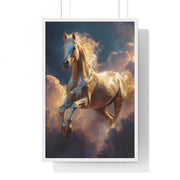 Majestic Horse Framed Poster, Equine Art, Home Decor, Wall Art, Gift for Horse Lovers, Equestrian Decor