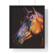 Stunning Horse Wall Art - Vertical Framed Poster, Equestrian Decor, Animal Lover Gift, Home and Office Wall Decor, Unique Art Piece