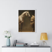 Elegant Equine Art Poster, Horse Wall Decor, Framed Horse Photography, Animal Lover Gift, Home Office Art, Equestrian Decor