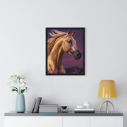 Majestic Horse Framed Poster | Equine Art Print for Home Decor | Ideal Gift for Horse Lovers, Equestrian Decor, Wall Art
