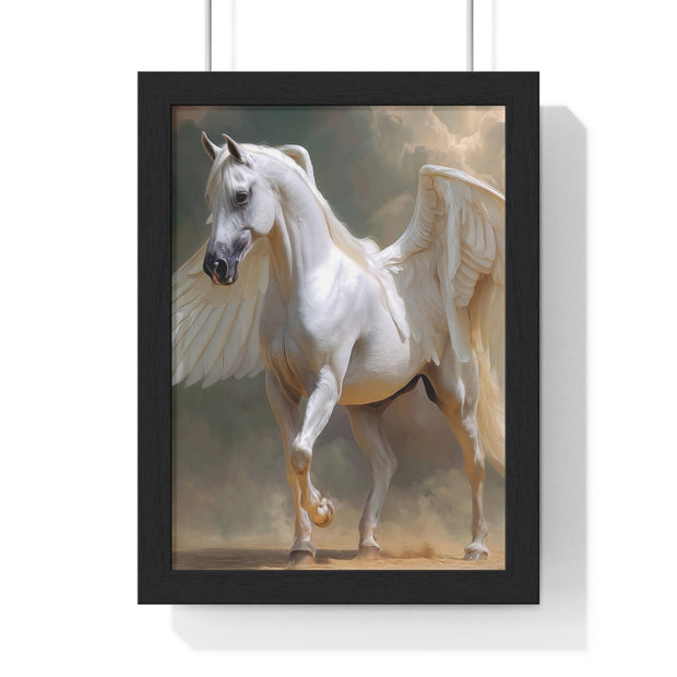 Whimsical Winged Horse Art Print, Fantasy Wall Decor, Fairy Tale Decor, Horse Lovers Gift, Magical Home Accent