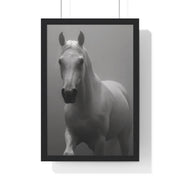 Elegant Equine Wall Art Decor, Black and White Horse Poster, Modern Home Decoration, Animal Lover Gift, Equine Photography Print