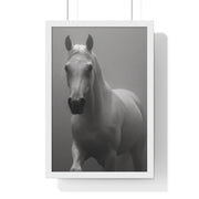 Elegant Equine Wall Art Decor, Black and White Horse Poster, Modern Home Decoration, Animal Lover Gift, Equine Photography Print