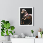 Elegant Horse Art Print, Home Decor, Equestrian Wall Art, Gift for Horse Lovers, Framed Poster Decoration